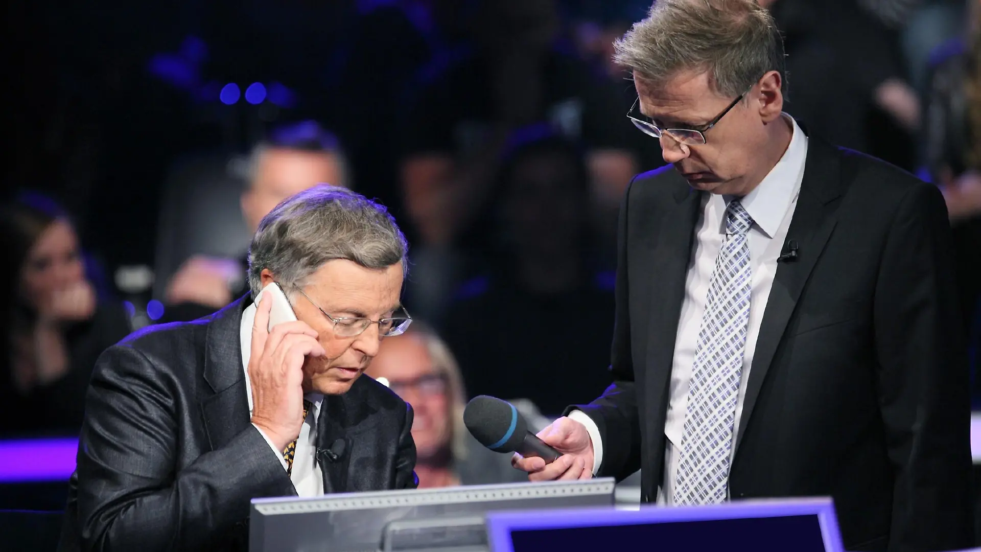 Günther Jauch und Wolfgang Bosbach    Achtung! SPERRFRIST bis Mo., 02.06.2014, 23:15 Uhr!!!!!