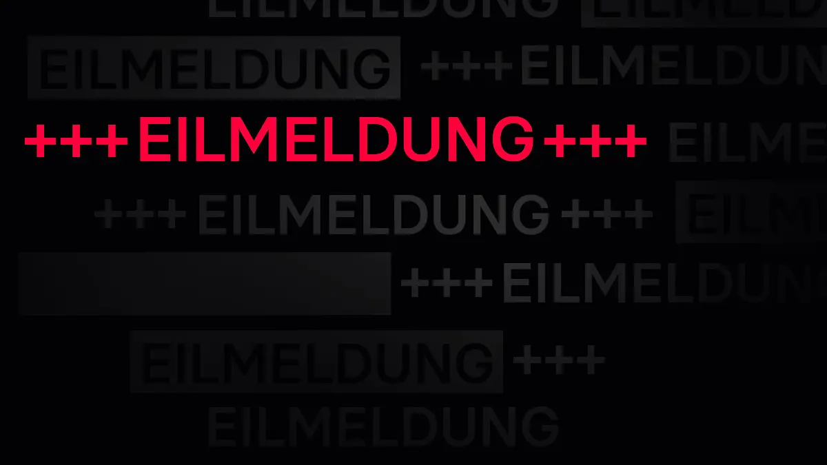 Symbolbild: Eilmeldung