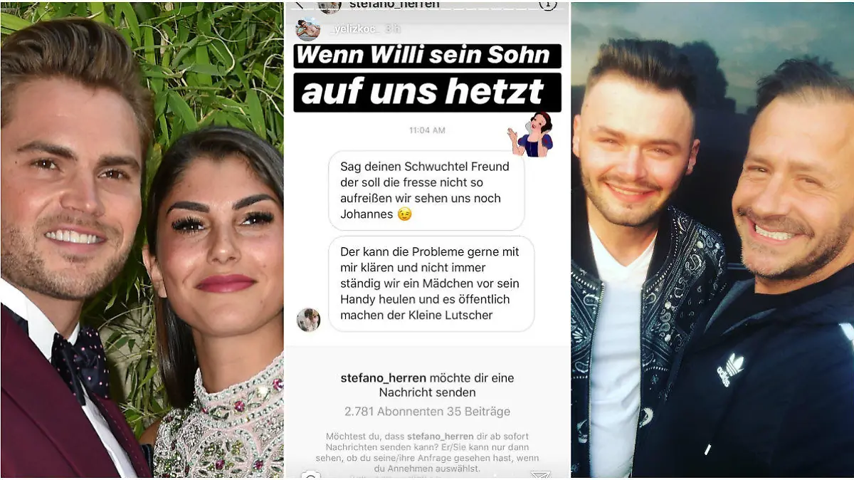 Stefano Herren greift Johannes Haller via Instagram an.