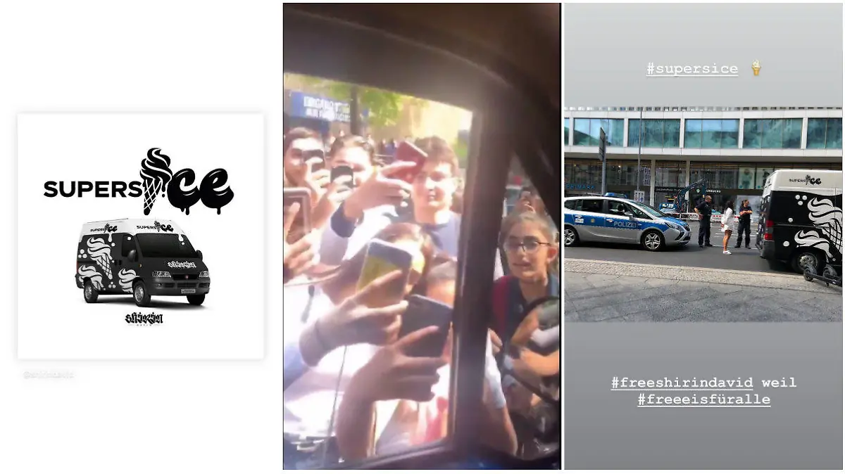 Shirin David wurde von der Polizei mit ihrem SupersICE-Wagen gestoppt.