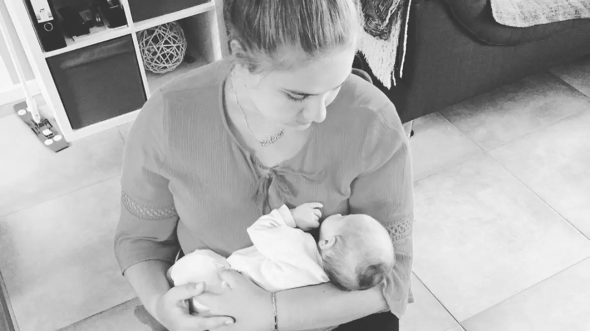 Estefania Wollny mit dem Nachwuchs ihrer Schwester