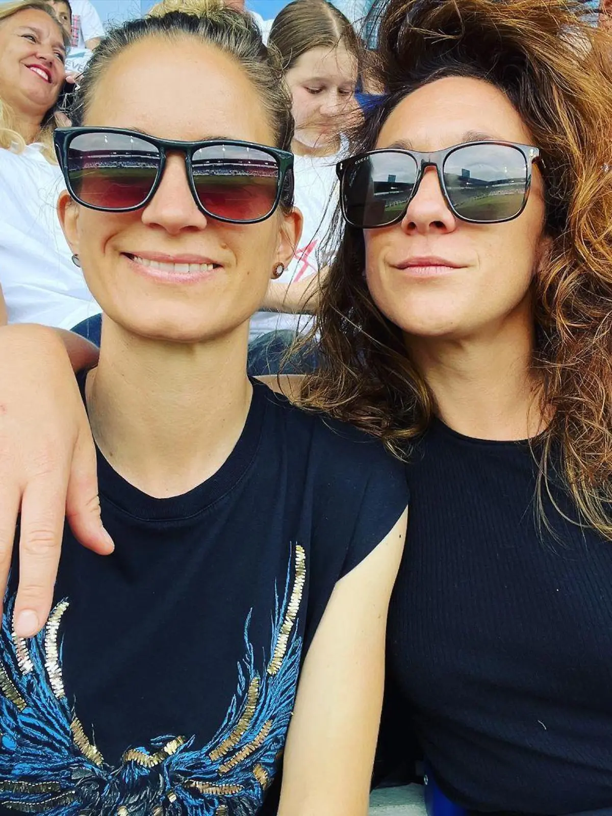 Nadine Keßler und ihre Ehefrau Emily Shaw.