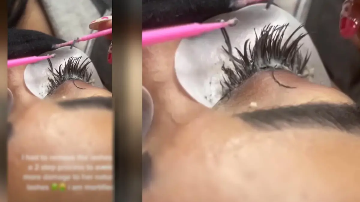 Diese Horror-Lashes sind nicht vom Profi: So fies kann eine  Wimpernverlngerung aussehen