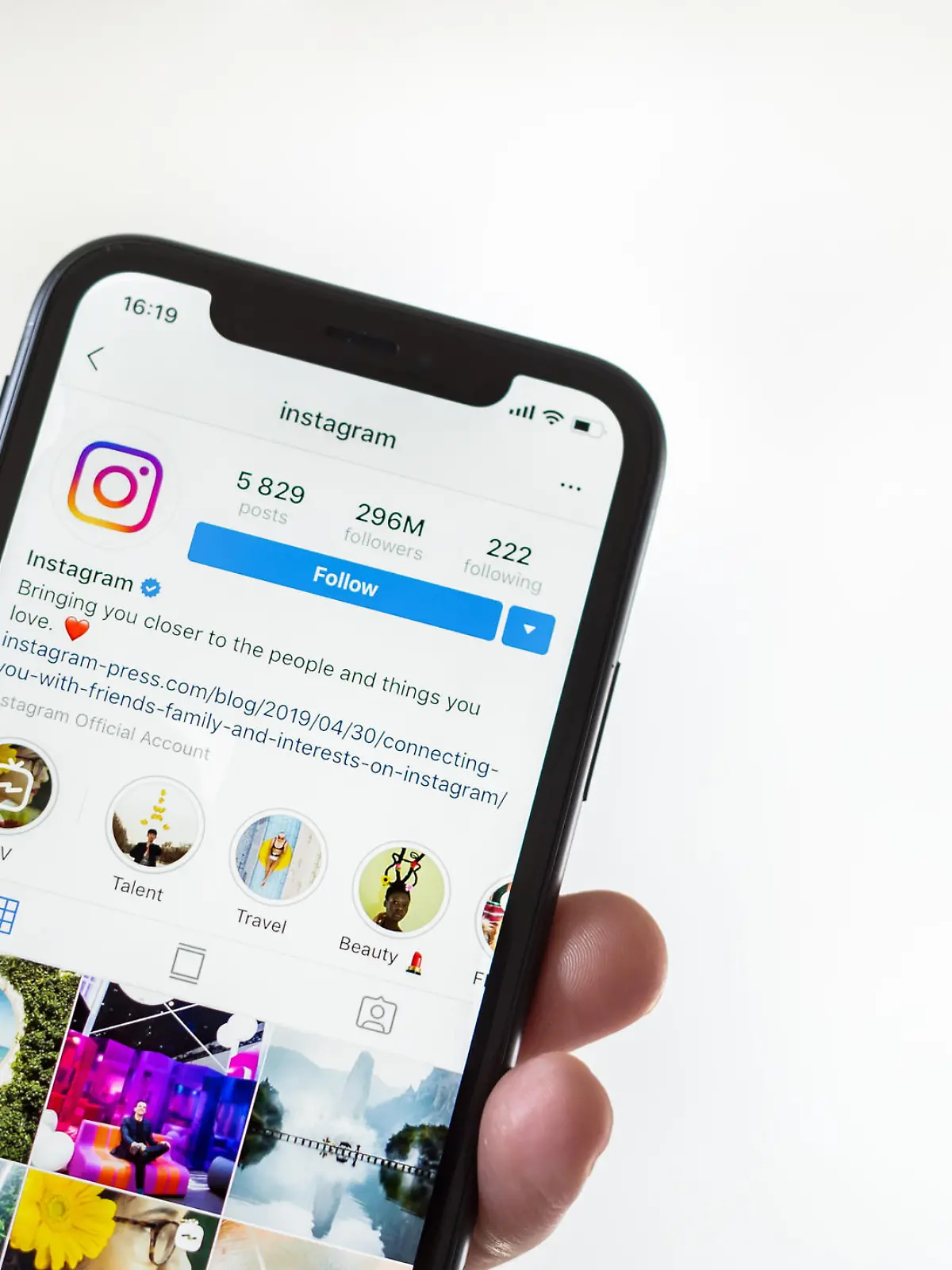 Instagram-Seite