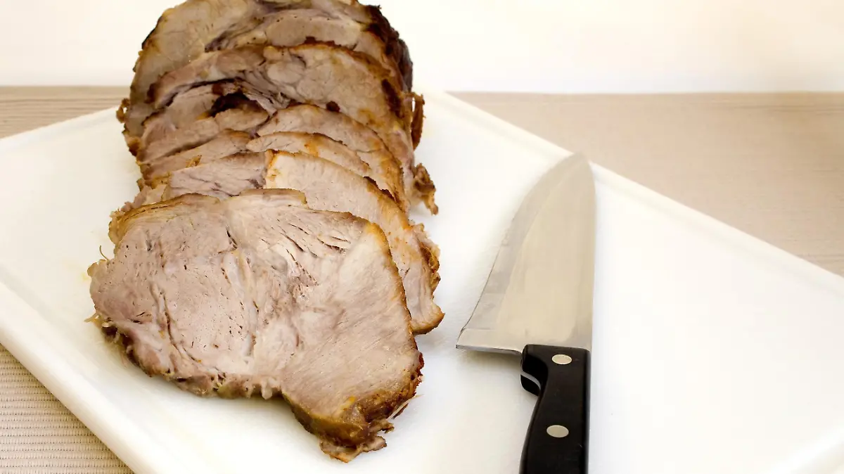 geschnittener Schweinebraten
