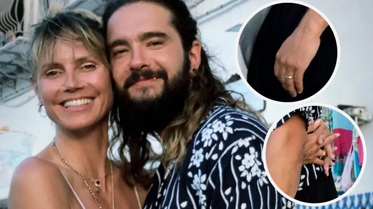 Heidi Klum und Tom kaulitz zeigen ihre Eheringe