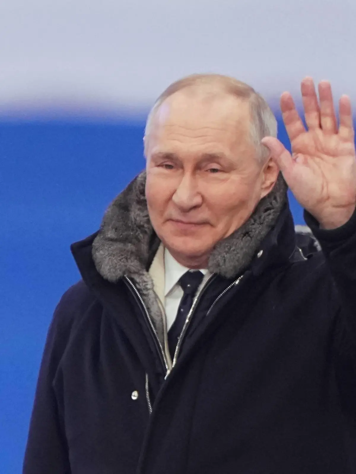 Russia Putin Military Support Concert 8375906 22.02.2023 Russian President Vladimir Putin attends a concert dedicated to Russian servicemen taking part in the military operation in Ukraine on the eve of Defender of Fatherland Day at the Luzhniki stadium in Moscow, Russia. Alexander Vilf / Sputnik Moscow Russia PUBLICATIONxINxGERxSUIxAUTxONLY Copyright: xAlexanderxVilfx