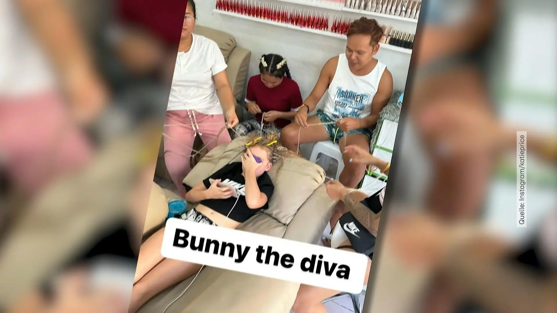 Katie Price' Tochter Bunny (8) hat nun knielange Extensions Muss das sein?