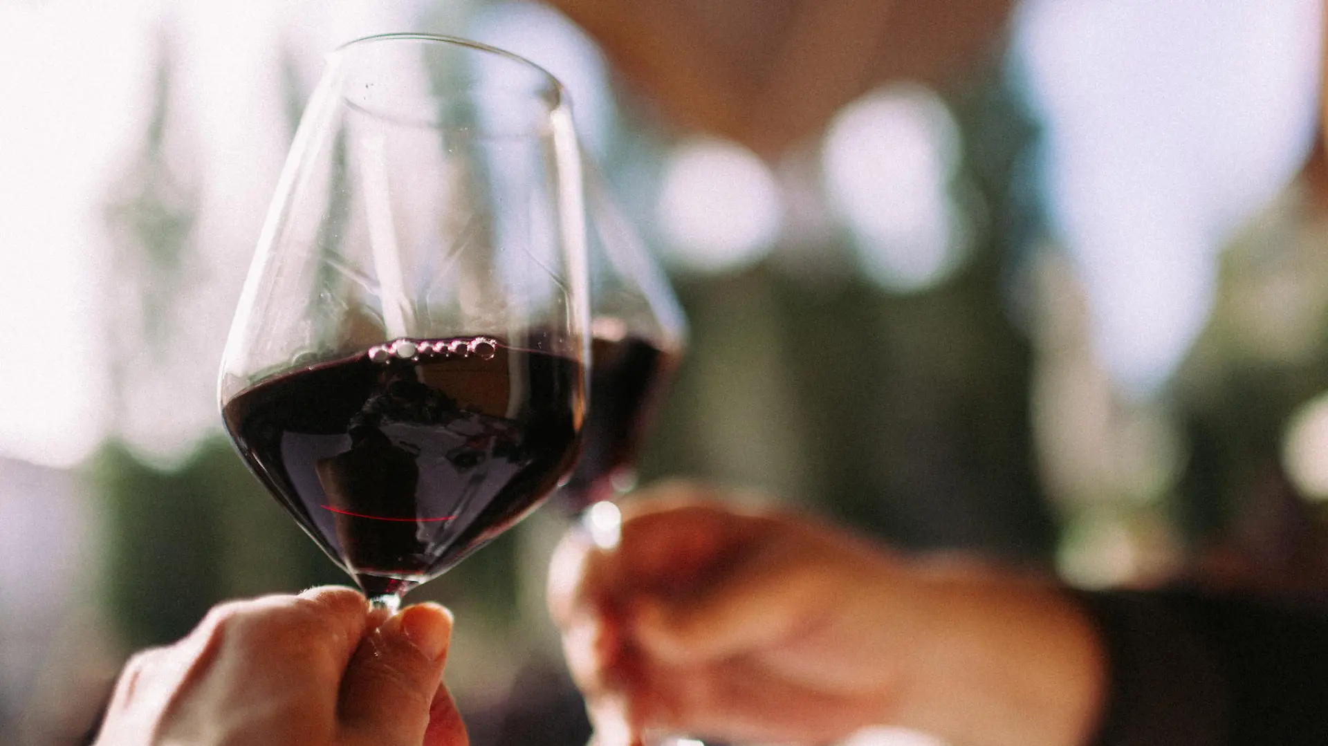 Rotwein Glas