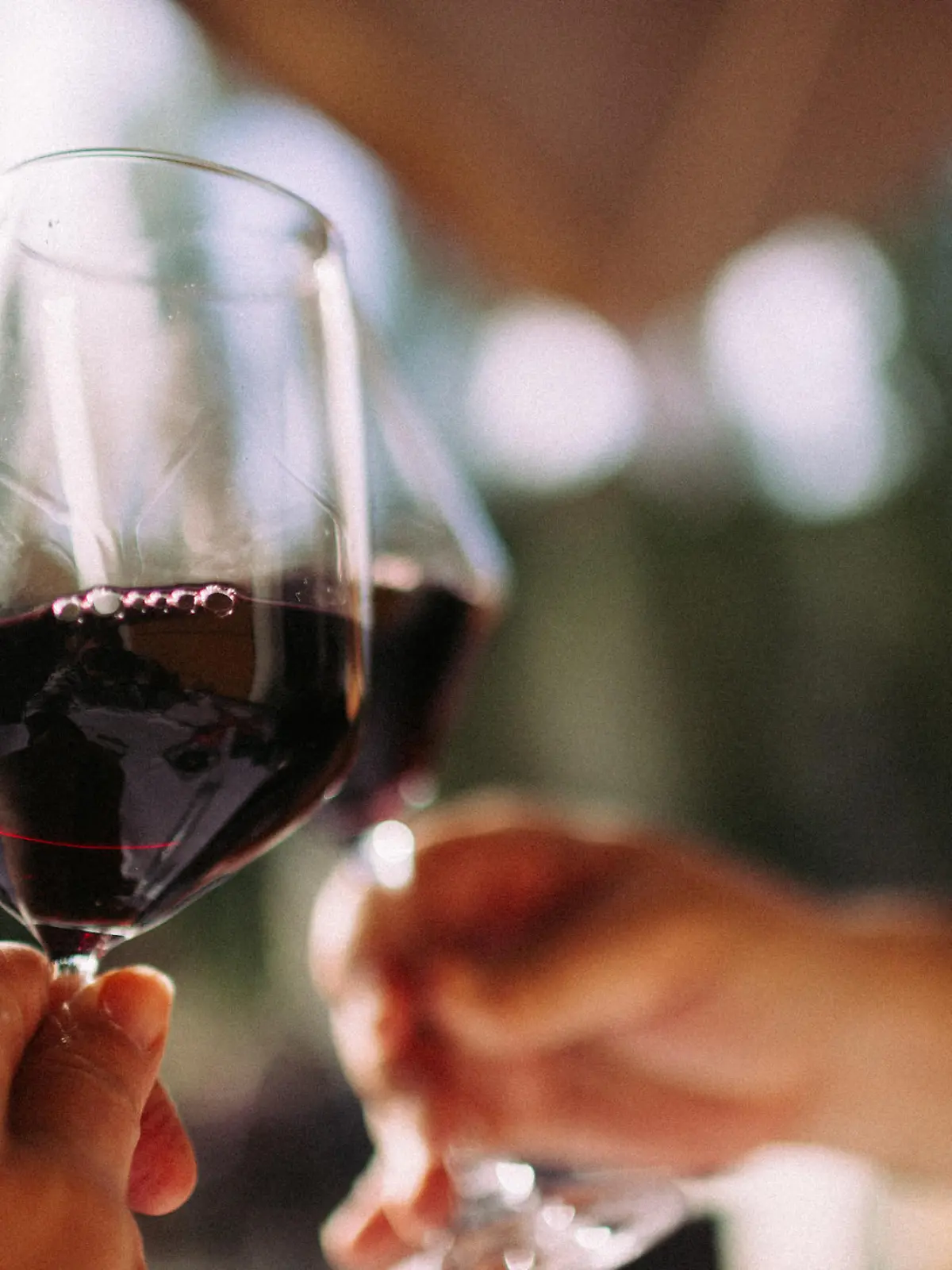 Rotwein Glas