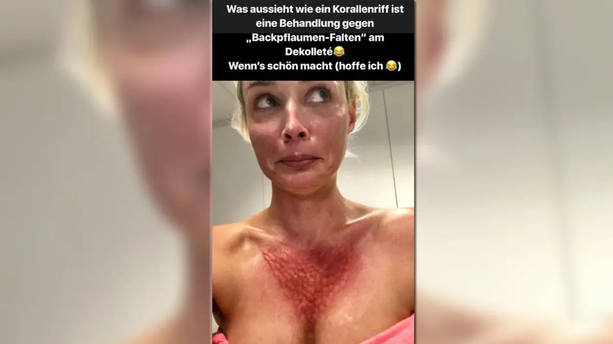 "Sieht aus wie ein Korallenriff" - so kommentiert die Katze ihre Beauty-Eskapade.