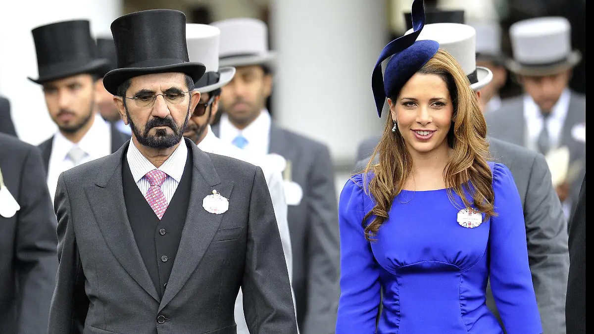 Princess Haya bint Al Hussein. Princess Haya of Jordan and Mohammed bin Rashid Al Maktoum of Dubai in the Parade ring at Day 2 of Royal Ascot Day, Wednesday June 20, 2012 AndrewxParsons/i-Images PUBLICATIONxINxGERxSUIxAUTxHUNxONLY AJP