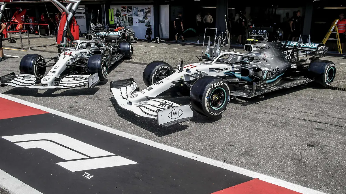 Motorsports: FIA Formula One World Championship, WM, Weltmeisterschaft 2019, Grand Prix of Germany, Mercedes AMG Petronas Motorsport presents special 125th year in motorsport livery Hockenheim Germany