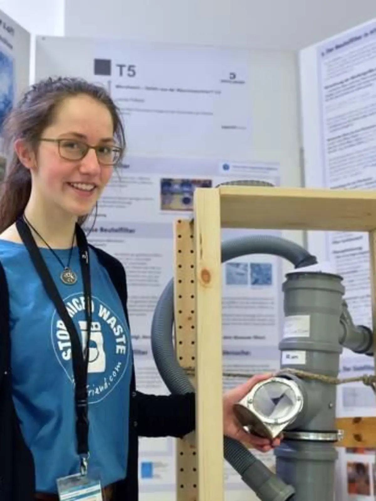 Schülerin Leonie Prillwitz und ihre Erfindung.