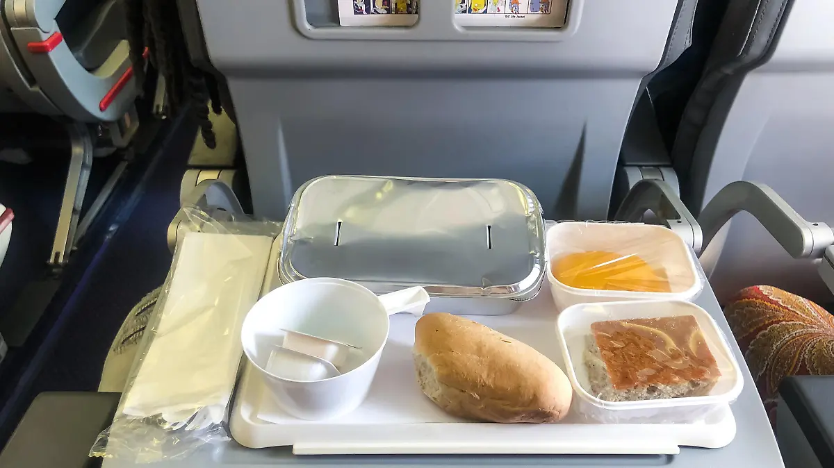 Essen im Flugzeug