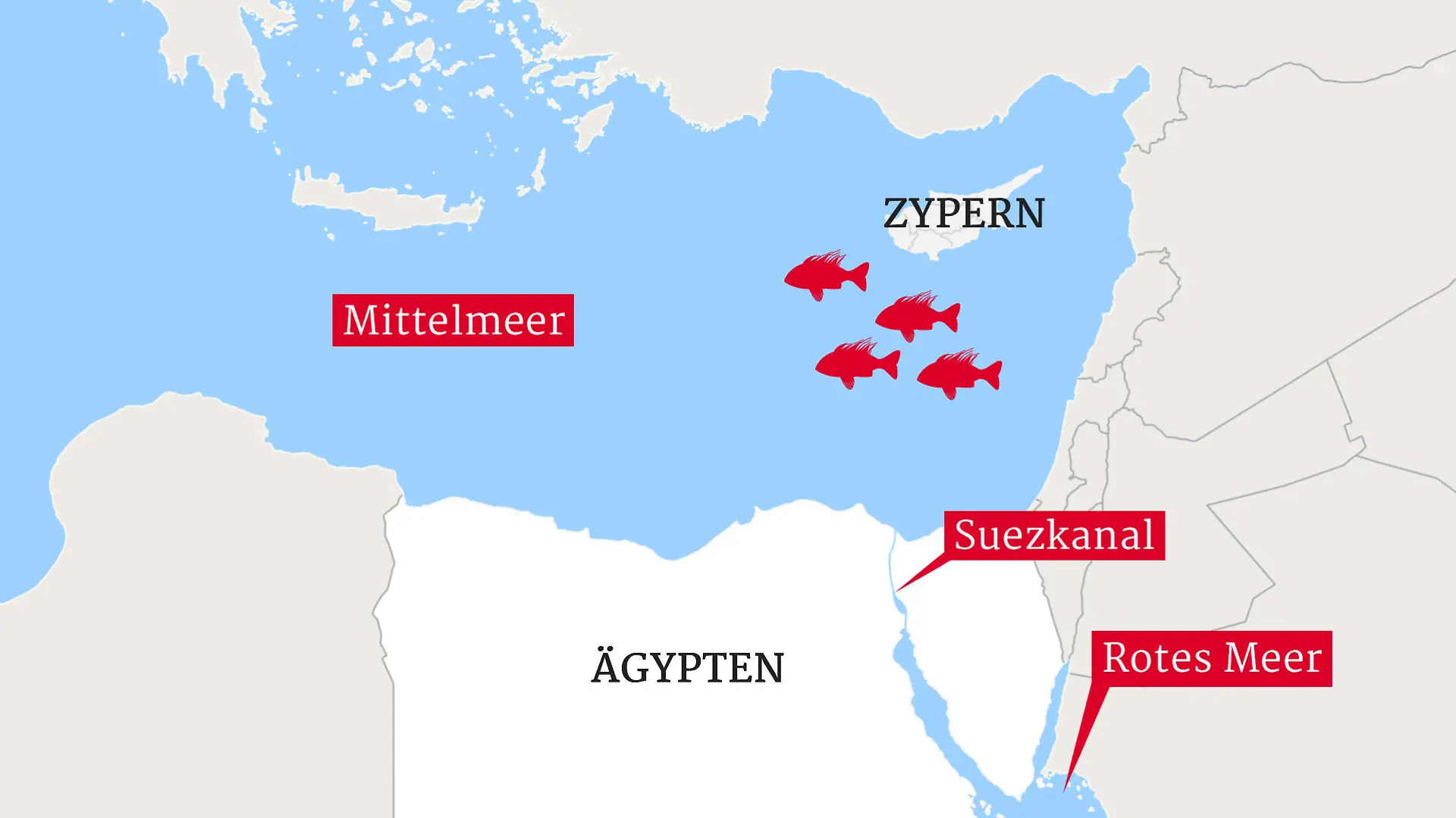 Die Route der invasiven Feuerfische