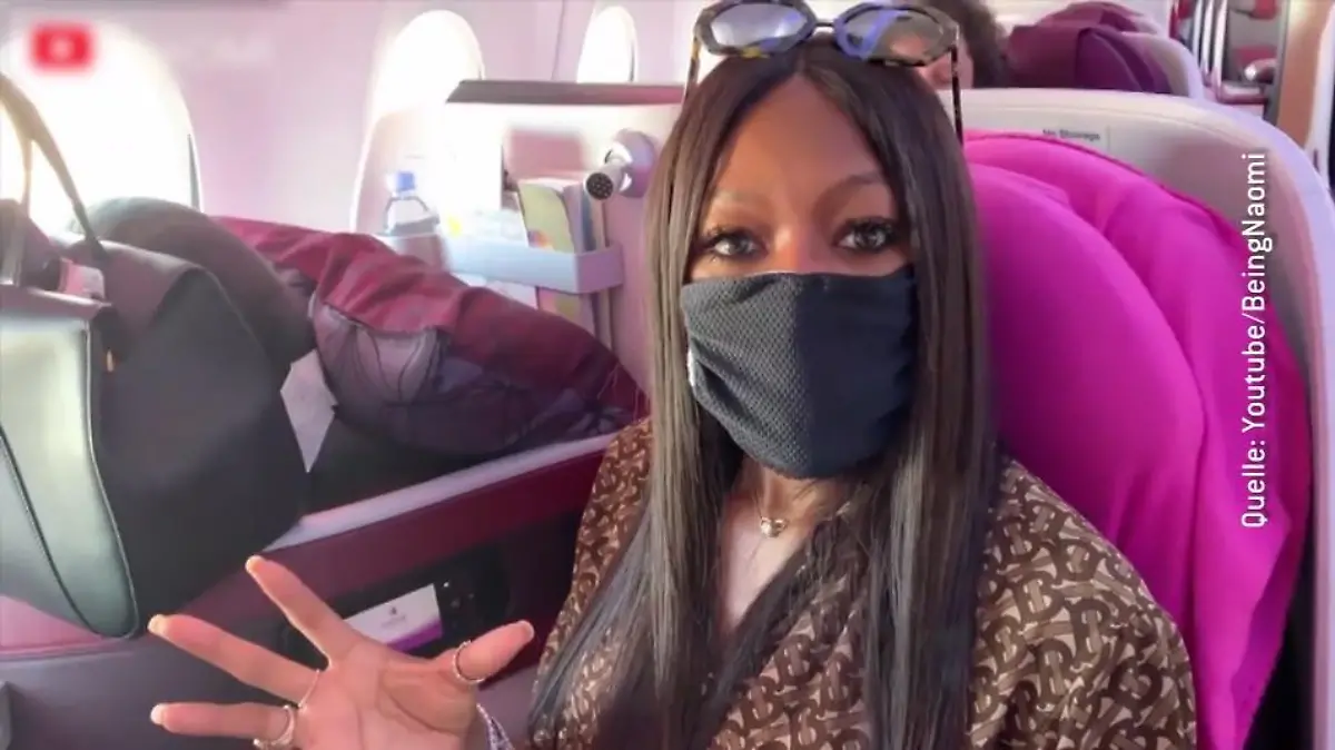 Naomi Campbell fliegt nur, wenn sie vorher alles desinfiziert hat.