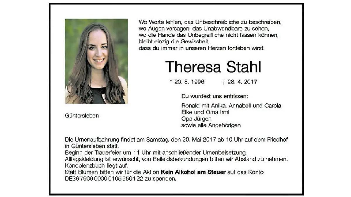 Todesanzeige