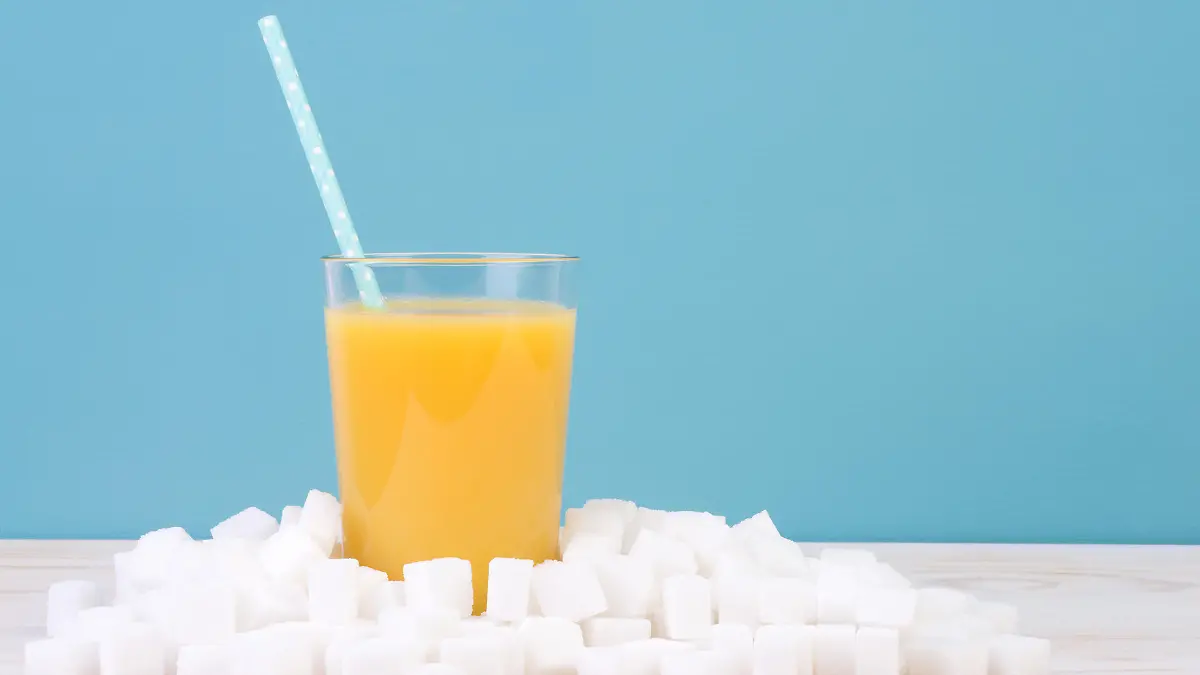 Saft enthält zu viel Zucker