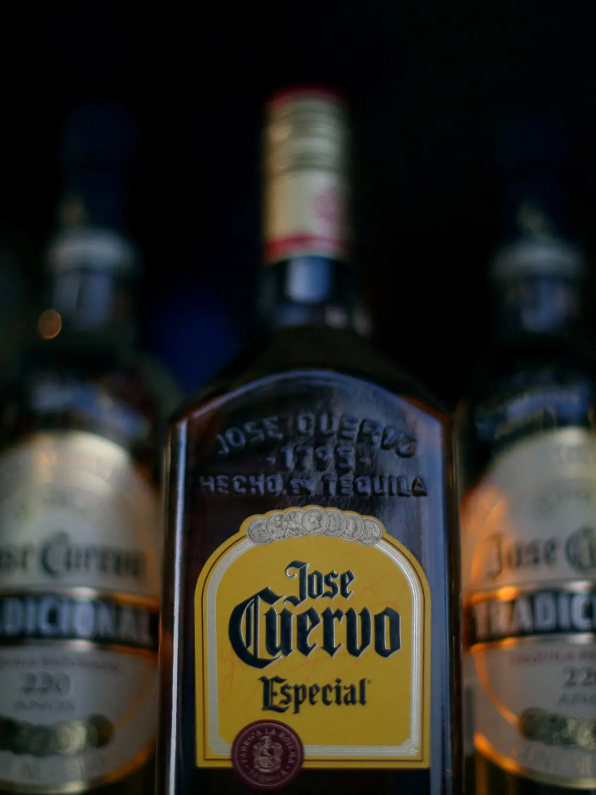 FILE PHOTO: Bottles of Jose Cuervo Tequila rest on a shelf in Mexico City, Mexico, February 8, 2017. REUTERS/Edgard Garrido/File Photo