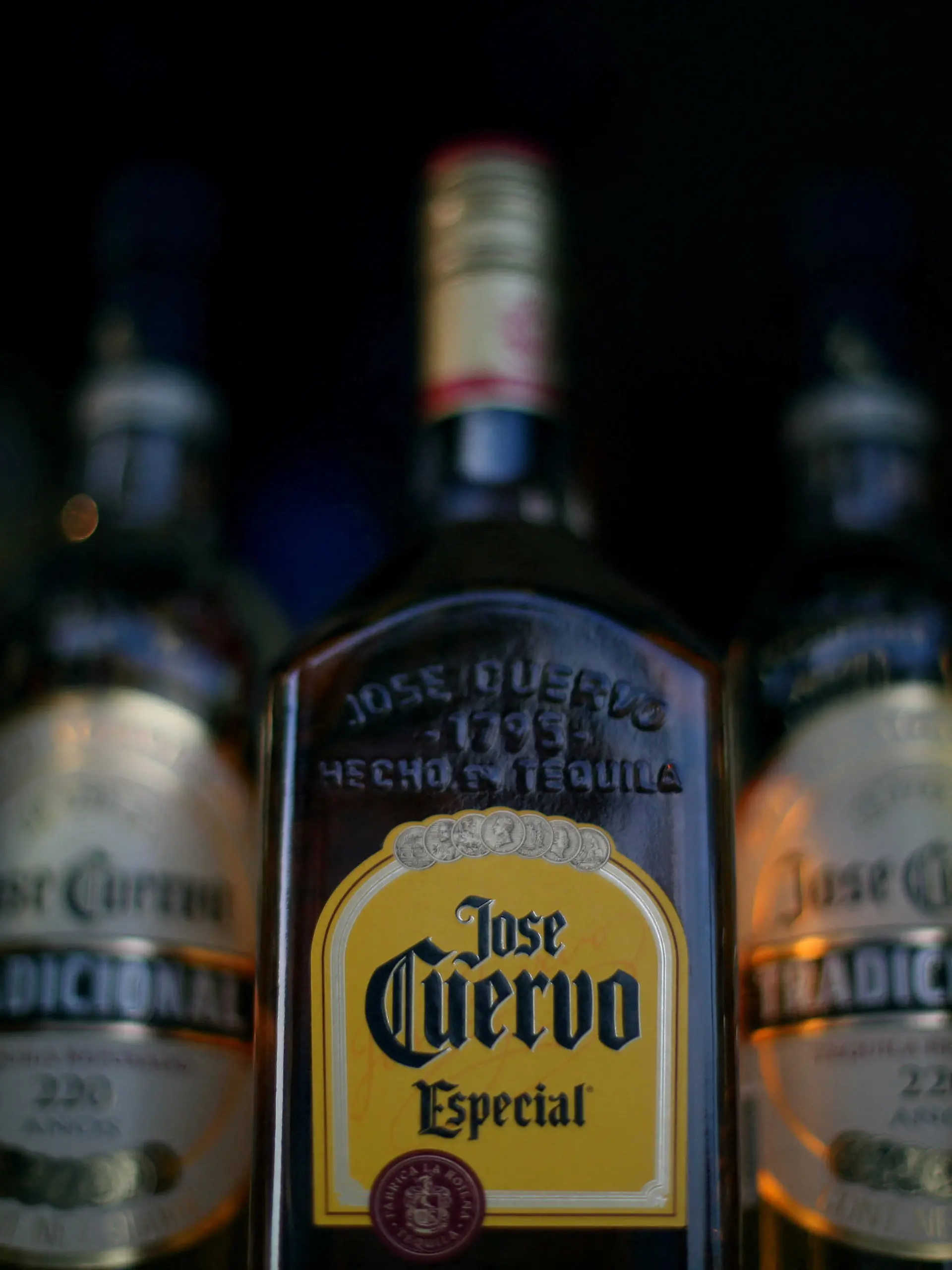 FILE PHOTO: Bottles of Jose Cuervo Tequila rest on a shelf in Mexico City, Mexico, February 8, 2017. REUTERS/Edgard Garrido/File Photo