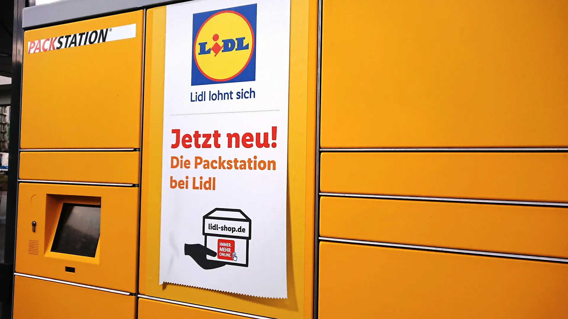 DHL Packstation an Lidl Filiale
