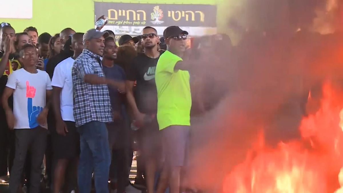 Äthiopische Juden demonstrieren gegen Diskriminierung in Israel