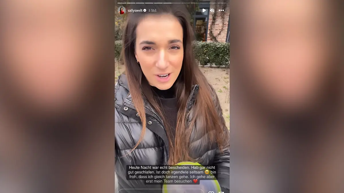 Sally Özcan hat nach dem schrecklichen Ereignis eine eher schlaflose Nacht hinter sich. Quelle: instagram/sallyswelt