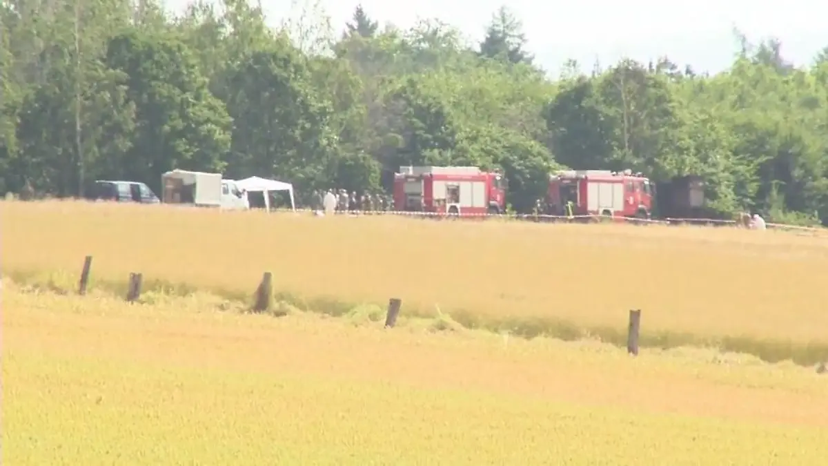 Wrackteile werden sichergestellt