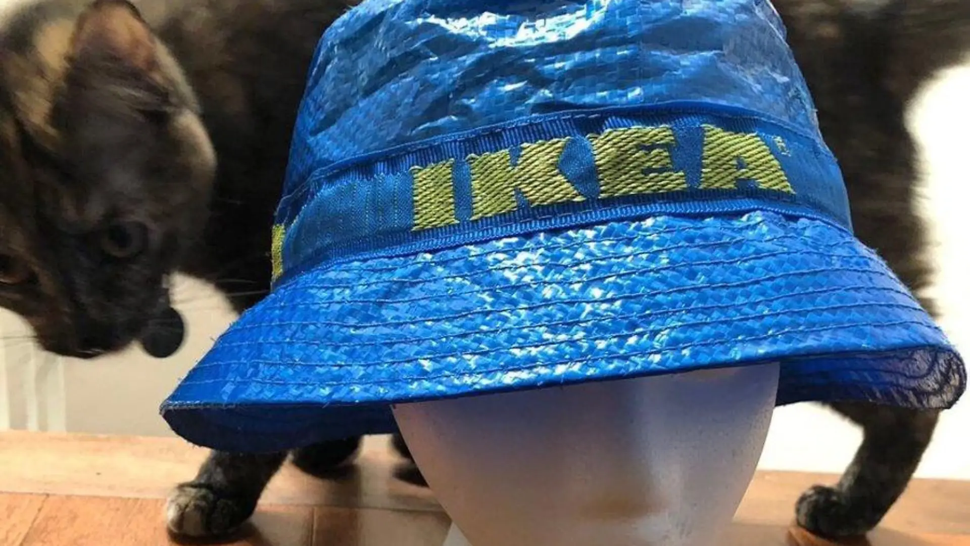 Ikea-Hut aus der blauen Kult-Tüte