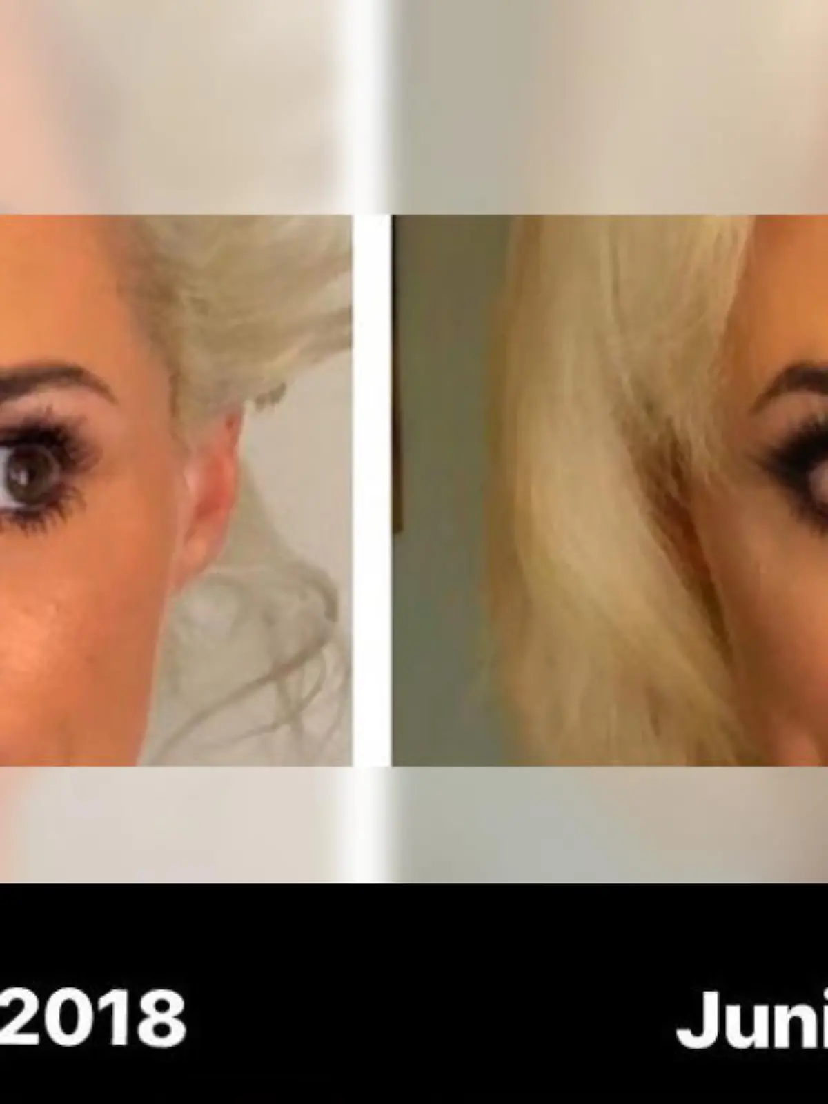 Daniela Katzenberger zeigt ihre Haare ohne Extensions im Vergleich zum Dezember 2018.