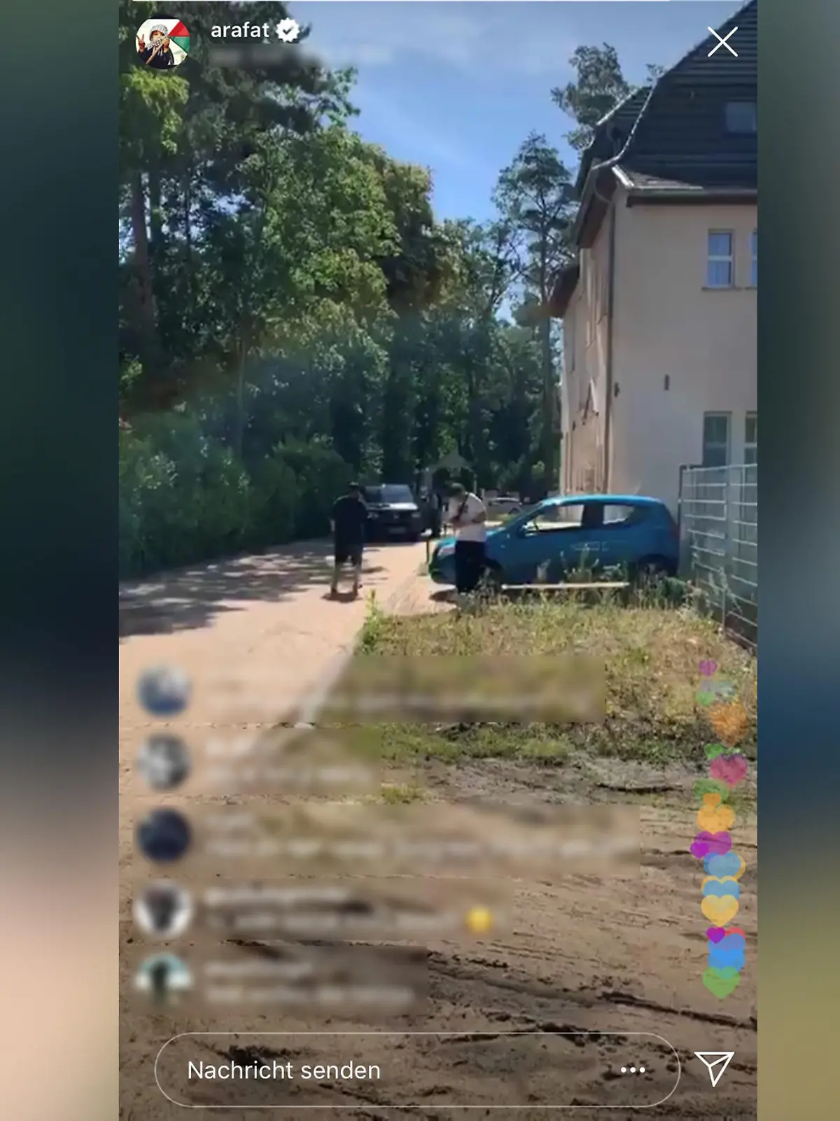 Abou-Chaker streamte während des Einsatzes ein Video auf Instagram.