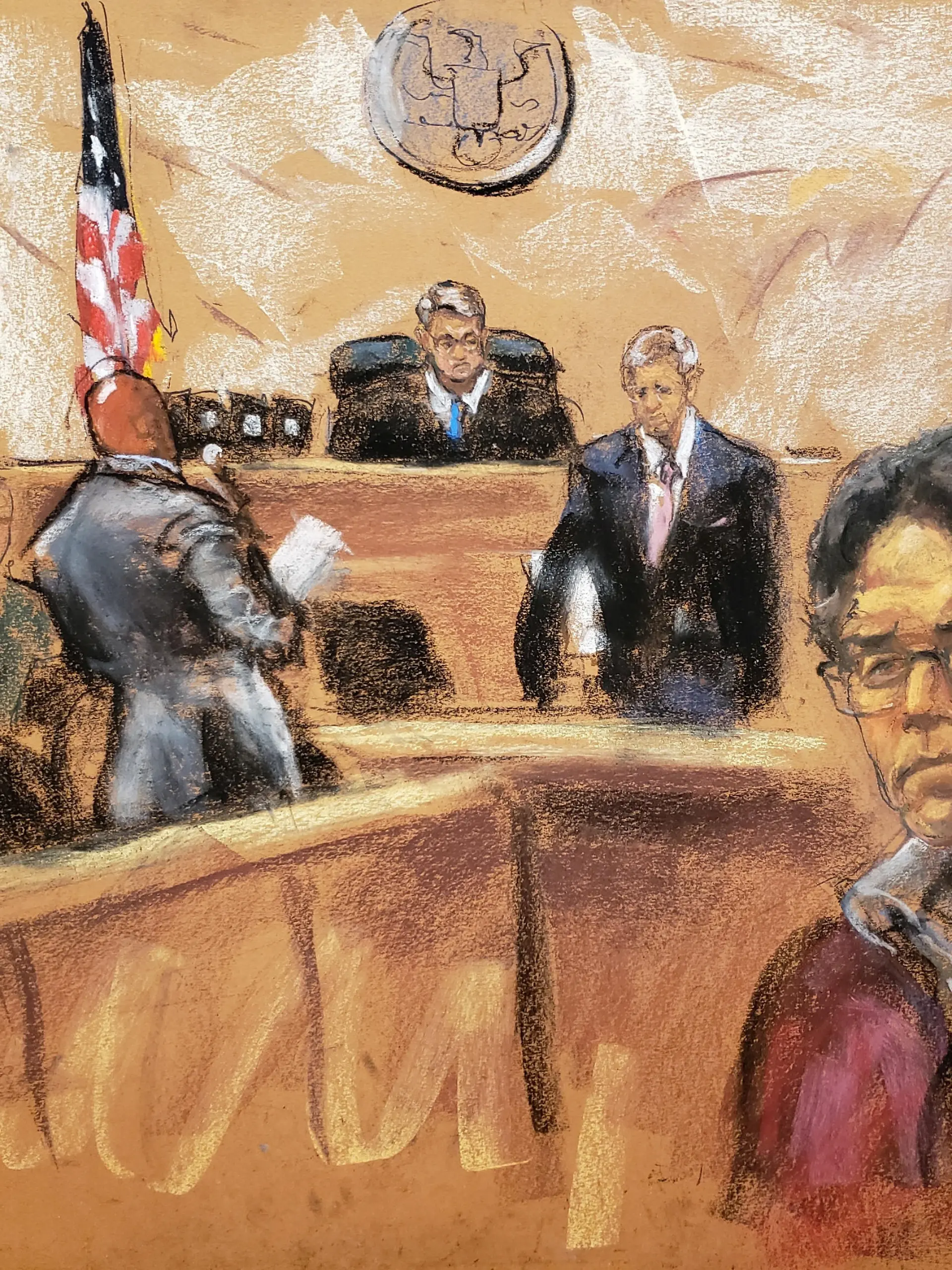 Nxivm leader Keith Raniere, facing charges including racketeering, sex trafficking and child pornography, appears in U.S. Federal Court in Brooklyn, New York, U.S., June 19, 2019.   REUTERS/Jane Rosenberg