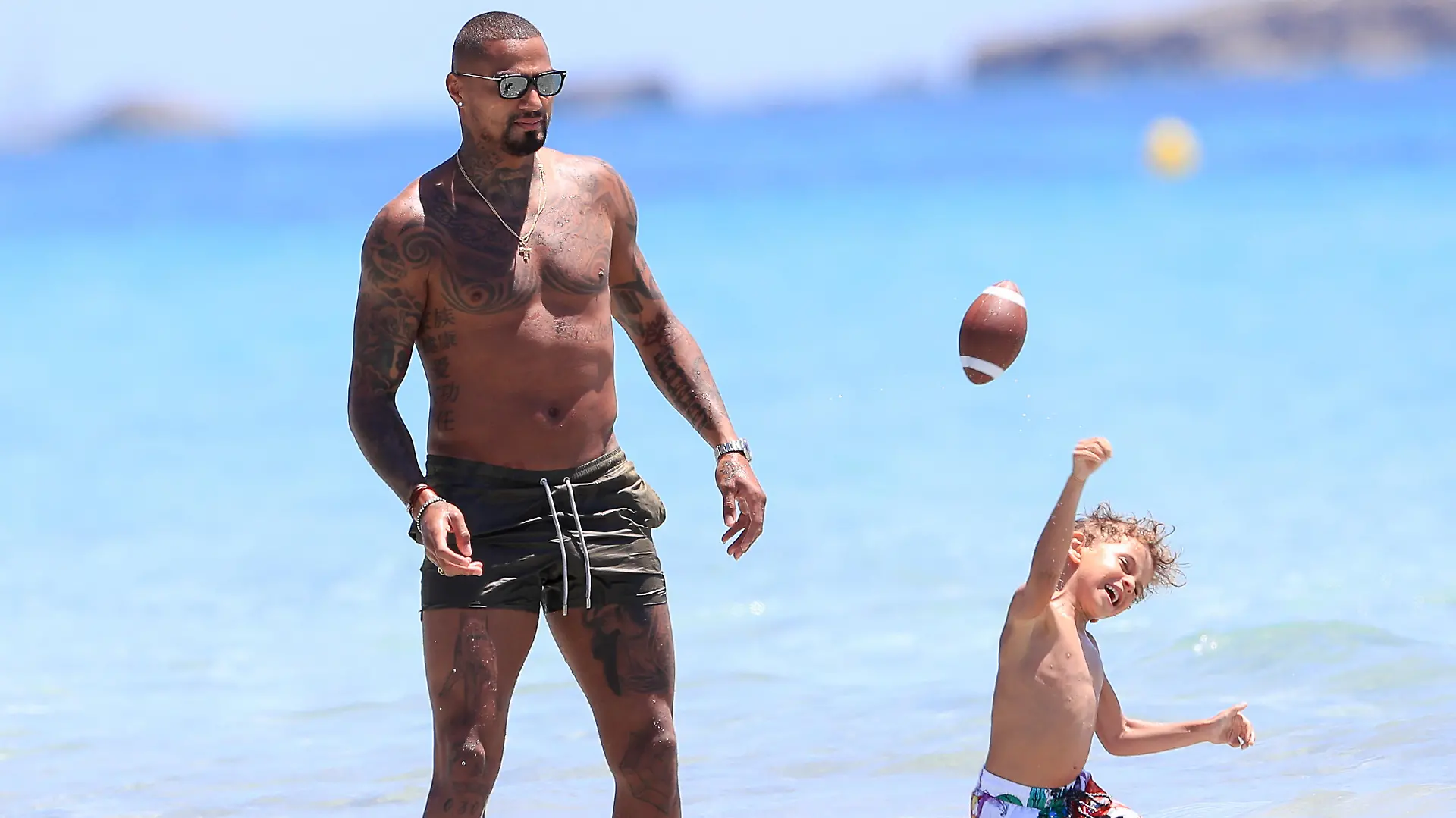EXCLUSIVE: Kevin-Prince Boateng And Maddox Prince Boateng
Pictured: Kevin-Prince Boateng And Maddox Prince Boateng
Ref: SPL5096487 070619 EXCLUSIVE
Picture by: SplashNews.com
Splash News and Pictures
Los Angeles: 310-821-2666
New York: 212-619-2666
London: 0207 644 7656
Milan: 02 4399 8577
photodesk@splashnews.com
World Rights, No Australia Rights, No Italy Rights, No New Zealand Rights, No Spain Rights