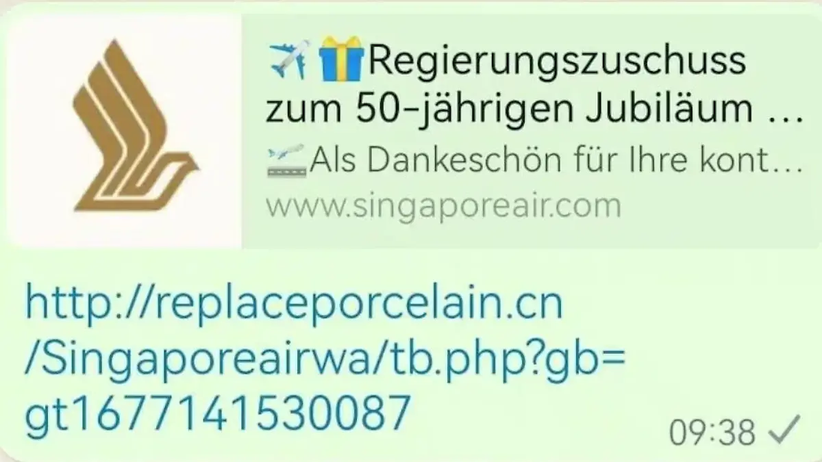 Gewinnspiel von Singapore Airlines