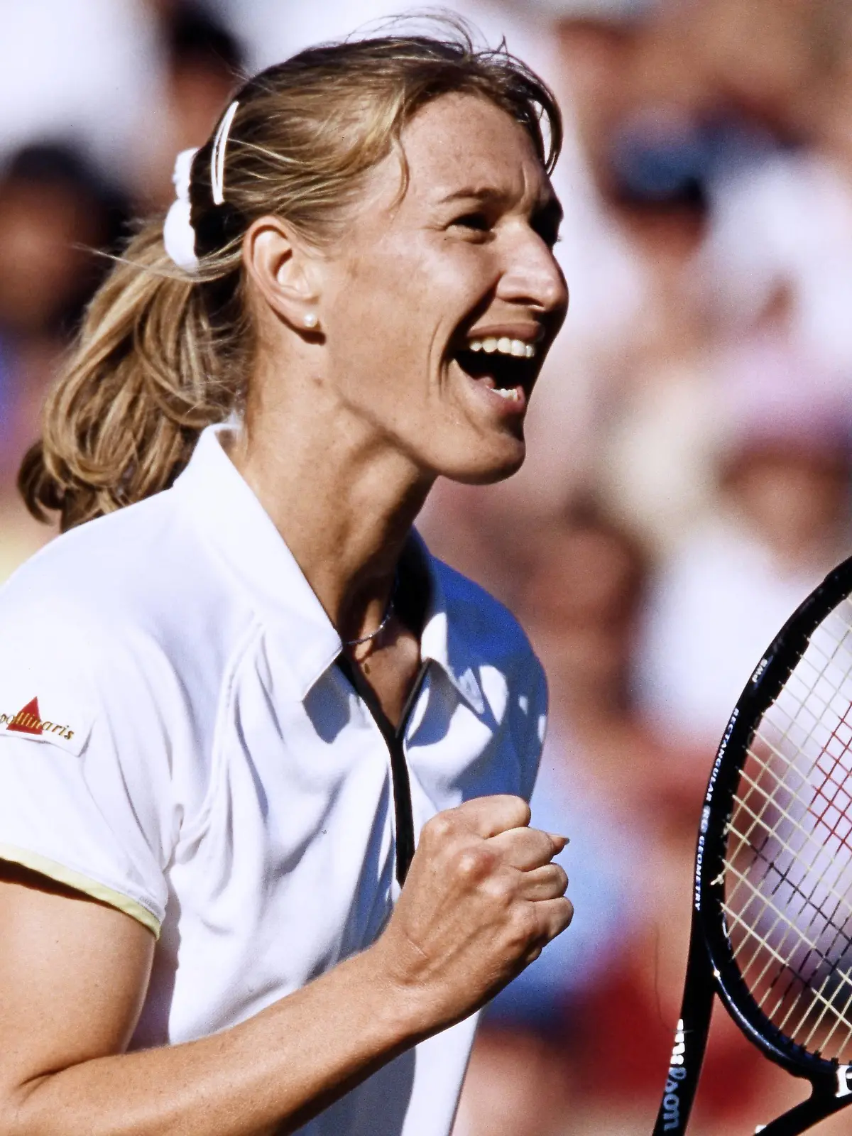 GRAF Stefanie Steffi GER Semifinale Tennis All England Lawn Tennis 1999 in Wimbledon am 01.Juli 1999 in Wimbledon *** GRAF Stefanie Steffi GER Semifinals Tennis All England Lawn Tennis 1999 Wimbledon 01 July 1999 Wimbledon 01 July 1999 PUBLICATIONxINxGERxSUIxAUTxHUNxSWExNORxDENxFINxLUXxONLY  