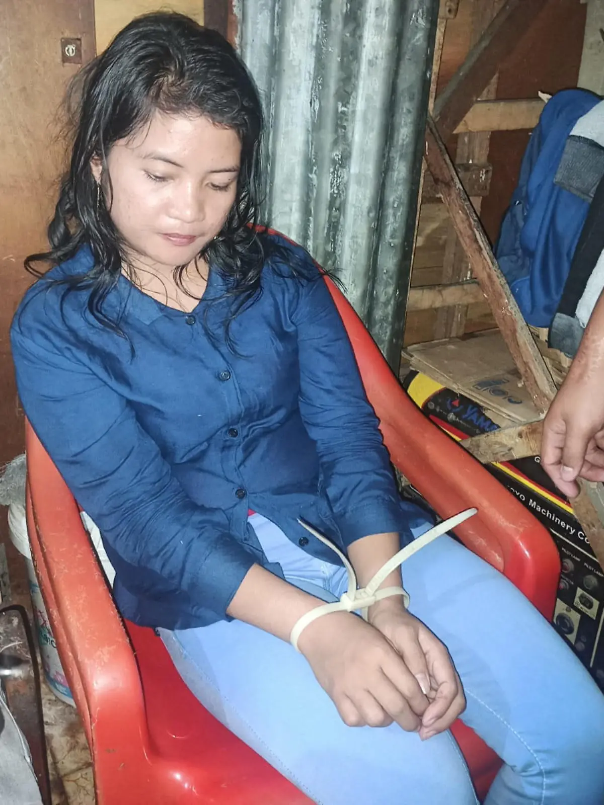 A furious woman allegedly cut off her boyfriend's penis after he threatened to spread their sex tapes because she refused to sleep with him.

The suspect with the initials AST, 28, reportedly attacked her lover GO, 28, (PICTURED) while they were at a hotel in Sibolga, North Sumatra in Indonesia on February 25.
 PICTURES  PACKAGE: Pictures, text