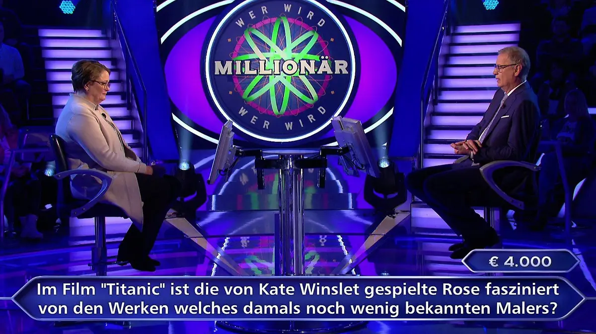 "Ich erinnere mich nicht..." "Wer wird Millionär?"-Moderator Günther Jauch kann seiner Kandidatin bei dieser 4.000-Euro-Frage leider nicht helfen