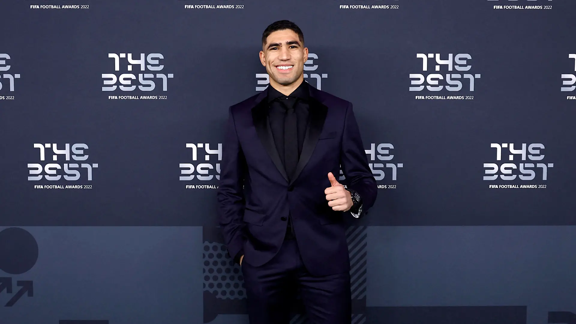 Soccer Football - The Best FIFA Football Awards - Salle Pleyel, Paris, France - February 27, 2023 Paris St Germain's Achraf Hakimi before the Best FIFA Football Awards REUTERS/Sarah Meyssonnier