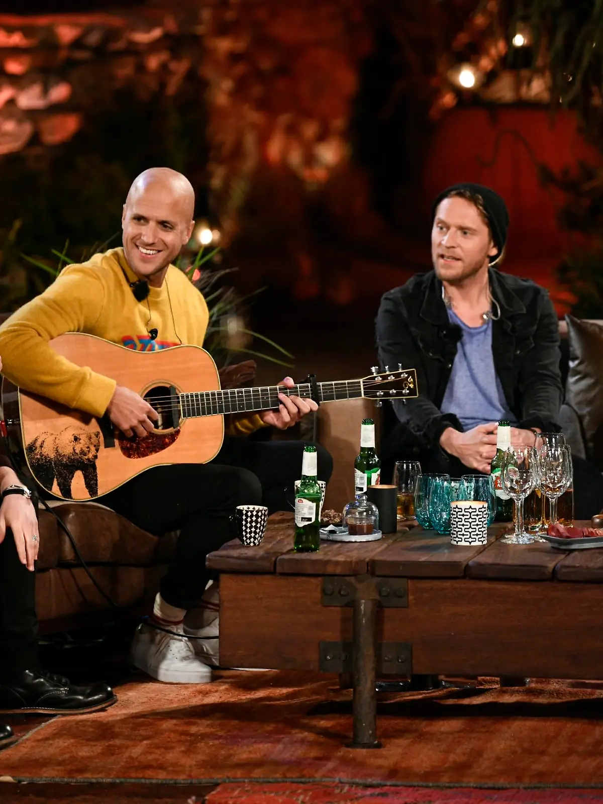 V.l.: Michael Patrick Kelly, Milow, Johannes Oerding und Jennifer Haben