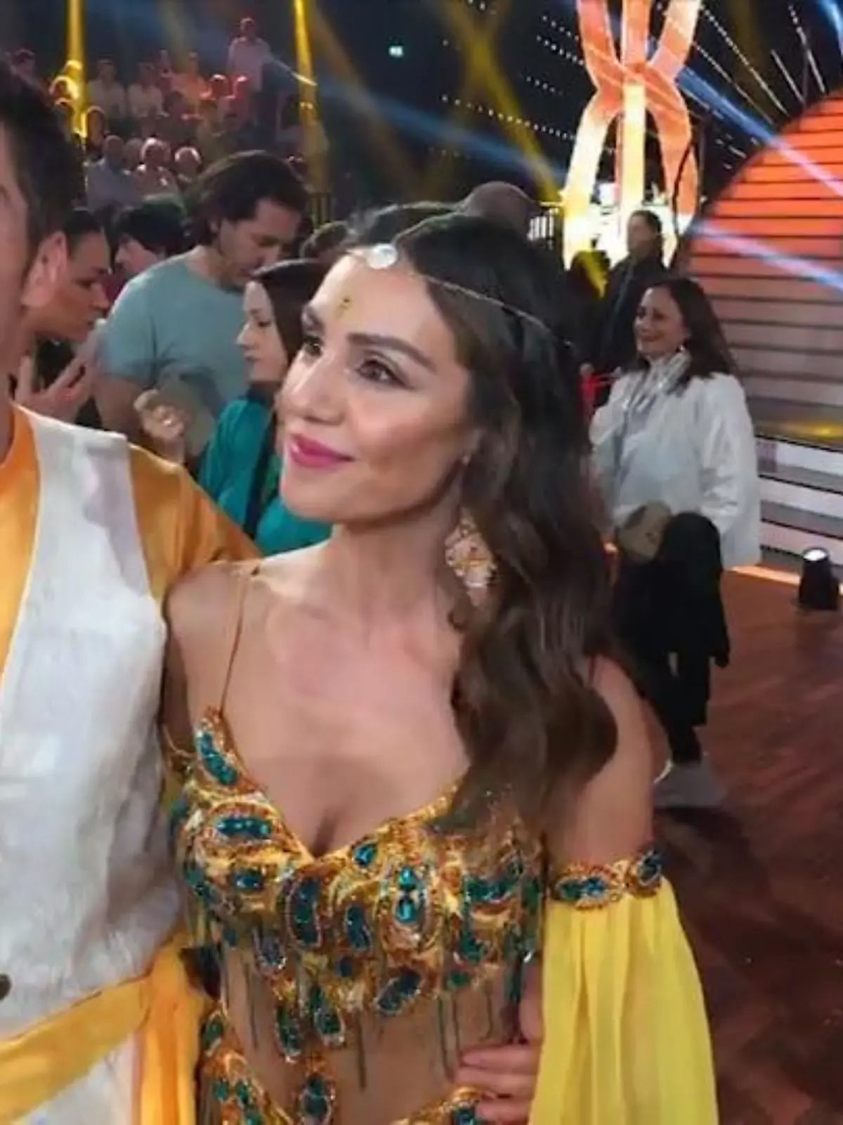 "Let's Dance": Nazan Eckes und Christian Polanc freuen sich über ihren Erfolg in Show 9.