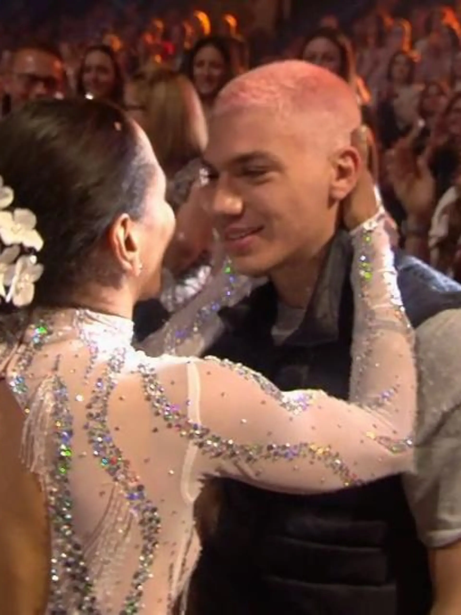Barbara und Elias Becker nach ihrem Auftritt bei "Let's Dance".