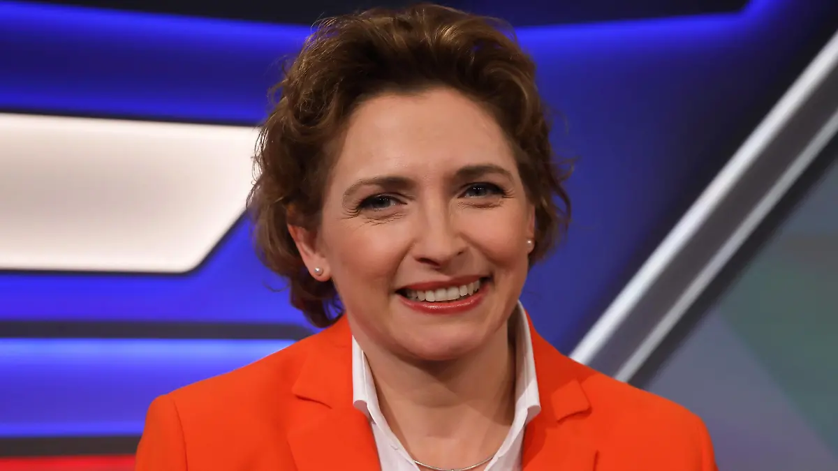 Nicola Beer (Spitzenkandidatin bei der Europawahl 2019, FDP) in der ARD-Talkshow maischberger am 15.05.2019 in Berlin Thema der Sendung: Die Schicksalswahl - Ist Europa wirklich in Gefahr? Nicola Beer - Talkshow maischberger *** Nicola Beer top candidate in the European elections 2019, FDP in the ARD talk show maischberger on 15 05 2019 in Berlin Topic of the show Die Schicksalswahl Ist Europa wirklich in Gefahr Nicola Beer talk show maischberger
