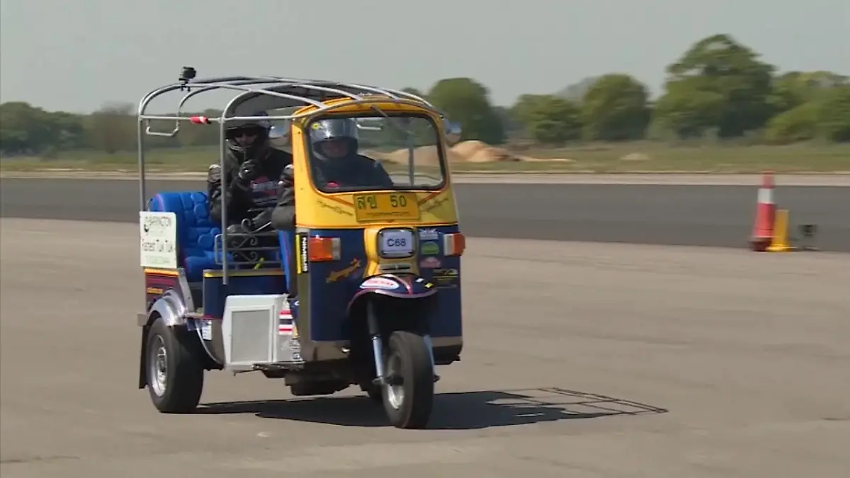 Das schnellste Tuk Tuk der Welt Neuer Rekord
