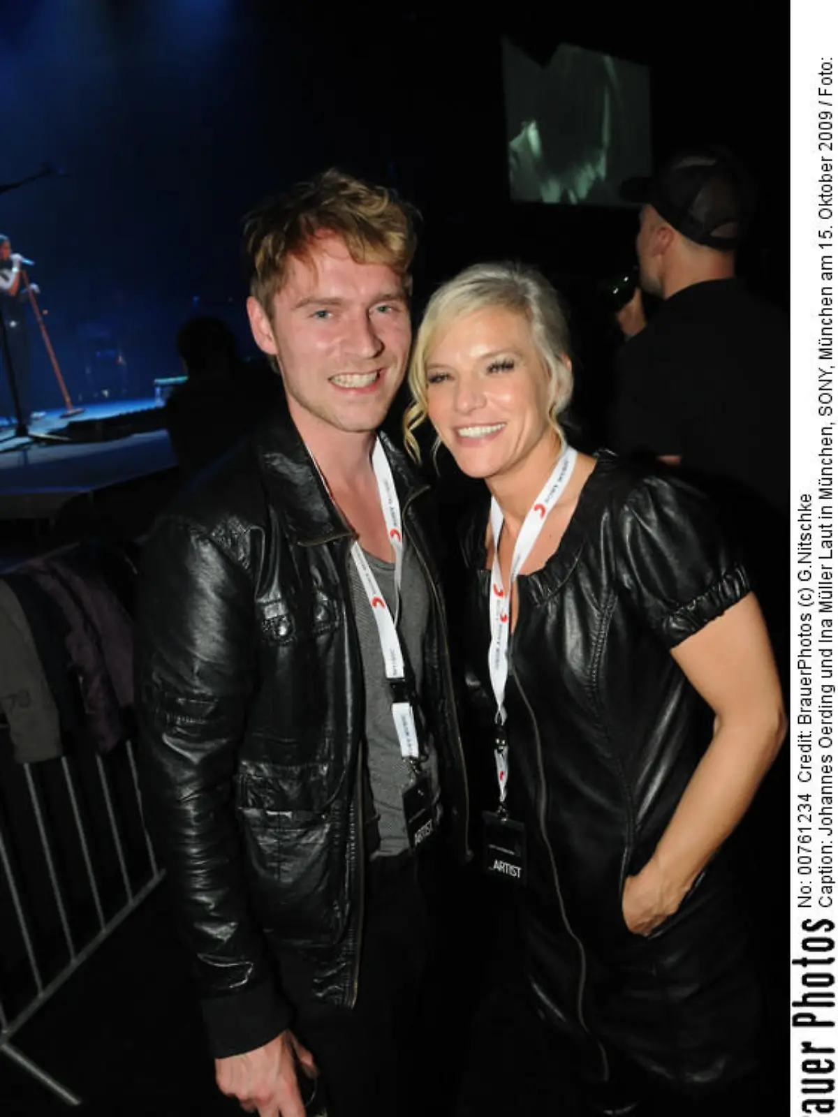 Johannes Oerding und Ina MüllerLaut in München, SONY,  München  am 15. Oktober  2009 /Foto: BrauerPhotos (c) G.Nitschke