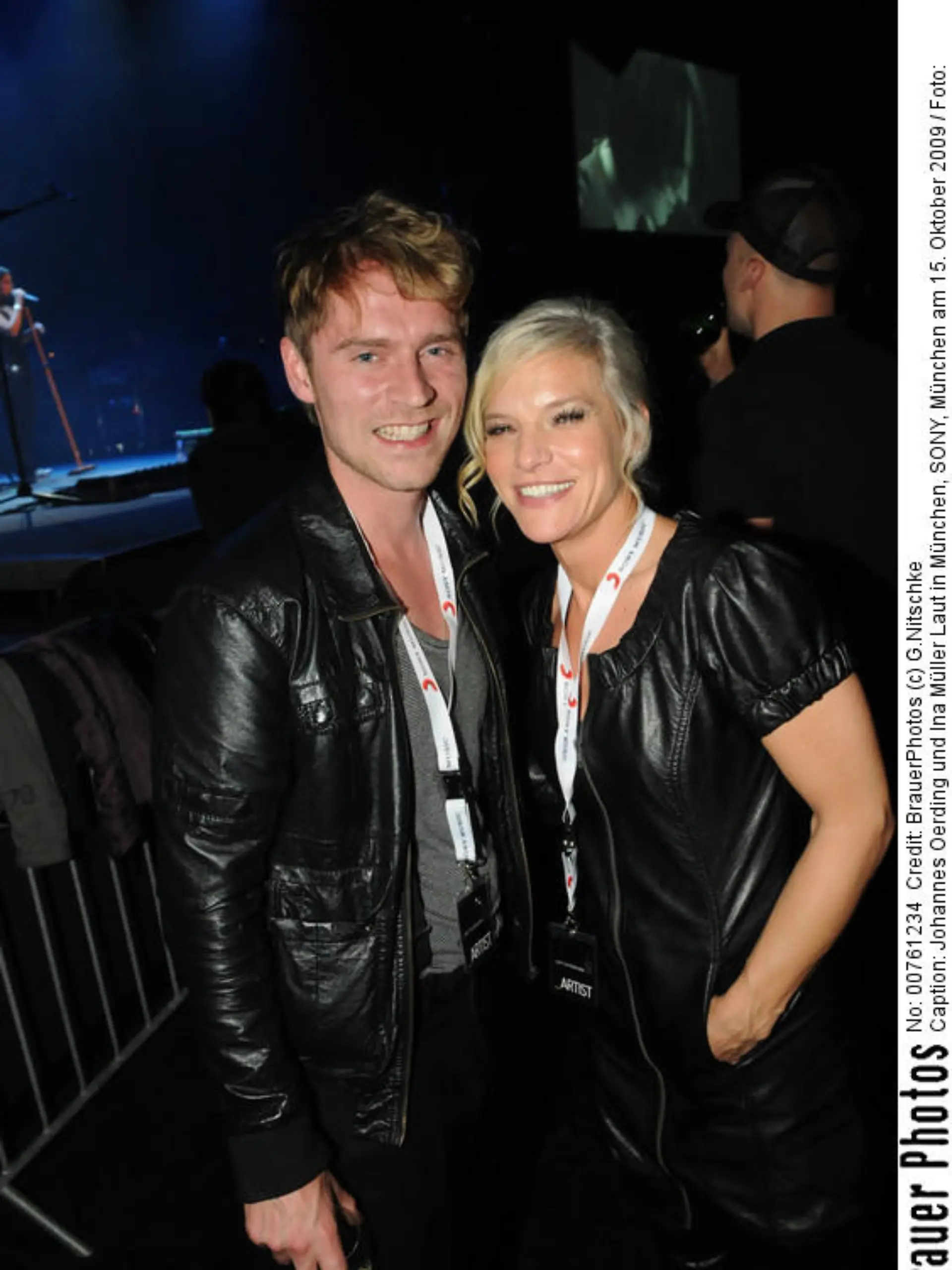Johannes Oerding und Ina MüllerLaut in München, SONY,  München  am 15. Oktober  2009 /Foto: BrauerPhotos (c) G.Nitschke