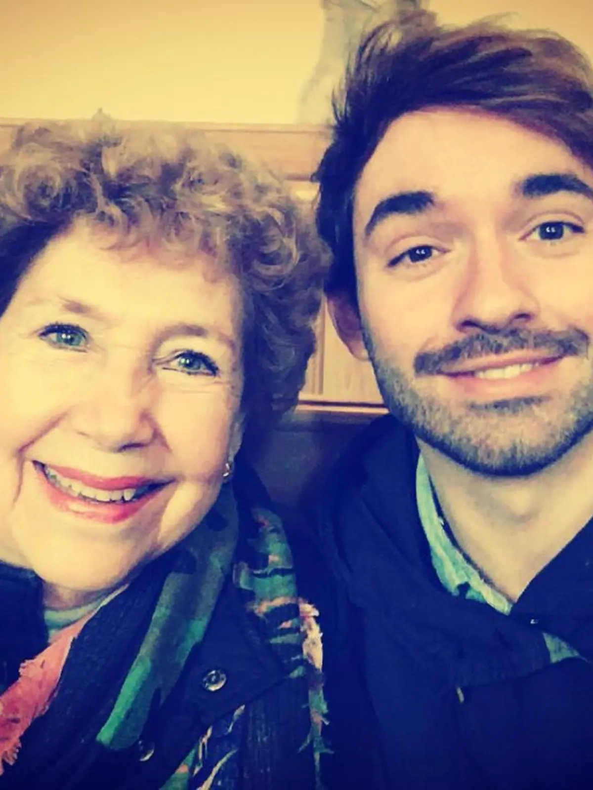 Daniel Küblböck mit seiner Großmutter Kerstin Elisabeth Kaiser