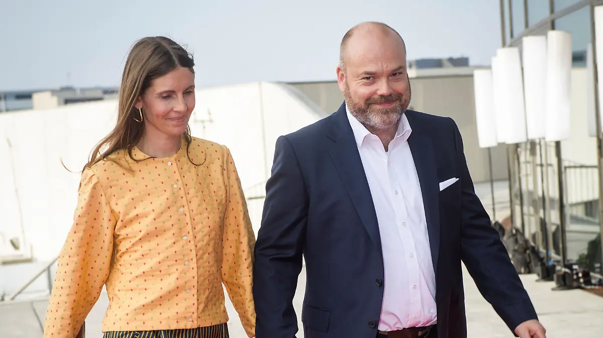 The Bestseller company owner Anders Holch Povlsen and his wife Anne arrive at the celebration of the 50th birthday of Crown Prince Frederik of Denmark in Royal Arena in Copenhagen, Denmark, May 27, 2018. Picture taken May 27, 2018. Ritzau Scanpix/Jonas Olufson via REUTERS ATTENTION EDITORS - THIS IMAGE WAS PROVIDED BY A THIRD PARTY. DENMARK OUT. NO COMMERCIAL OR EDITORIAL SALES IN DENMARK.