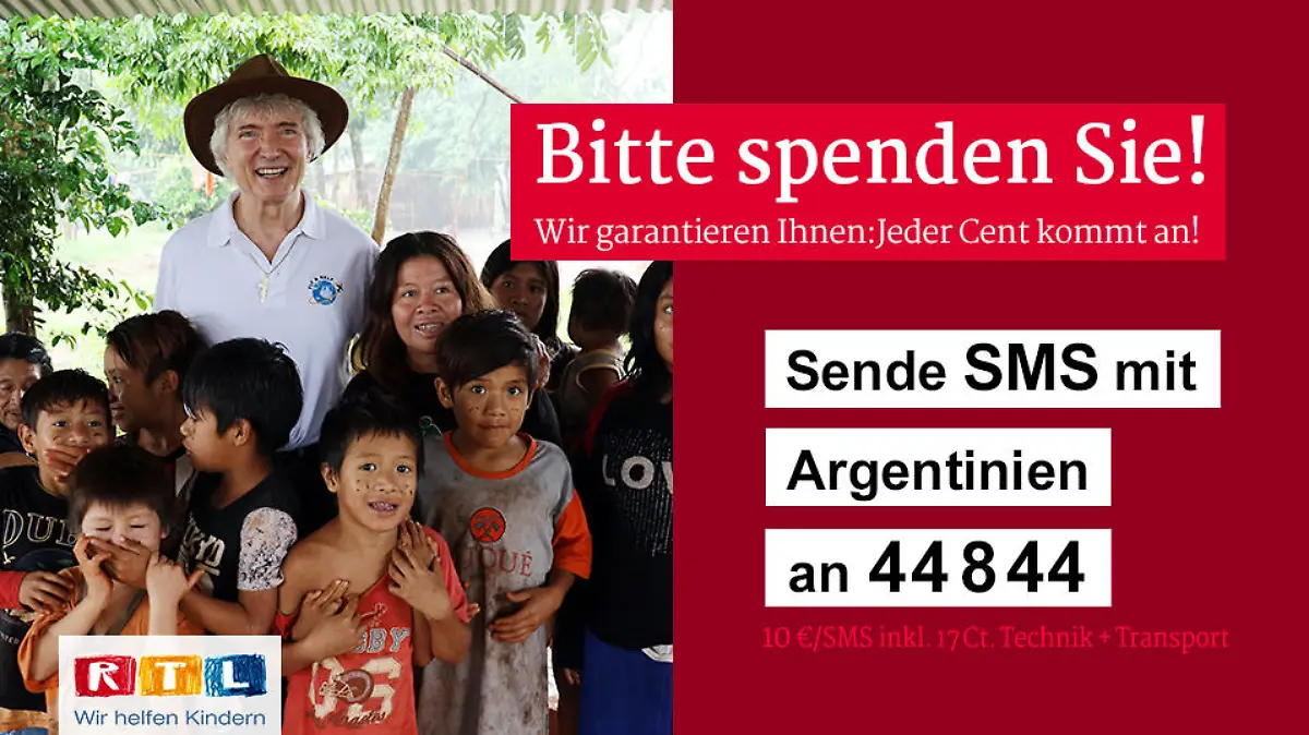 Spendentafel "RTL - Wir helfen Kindern"