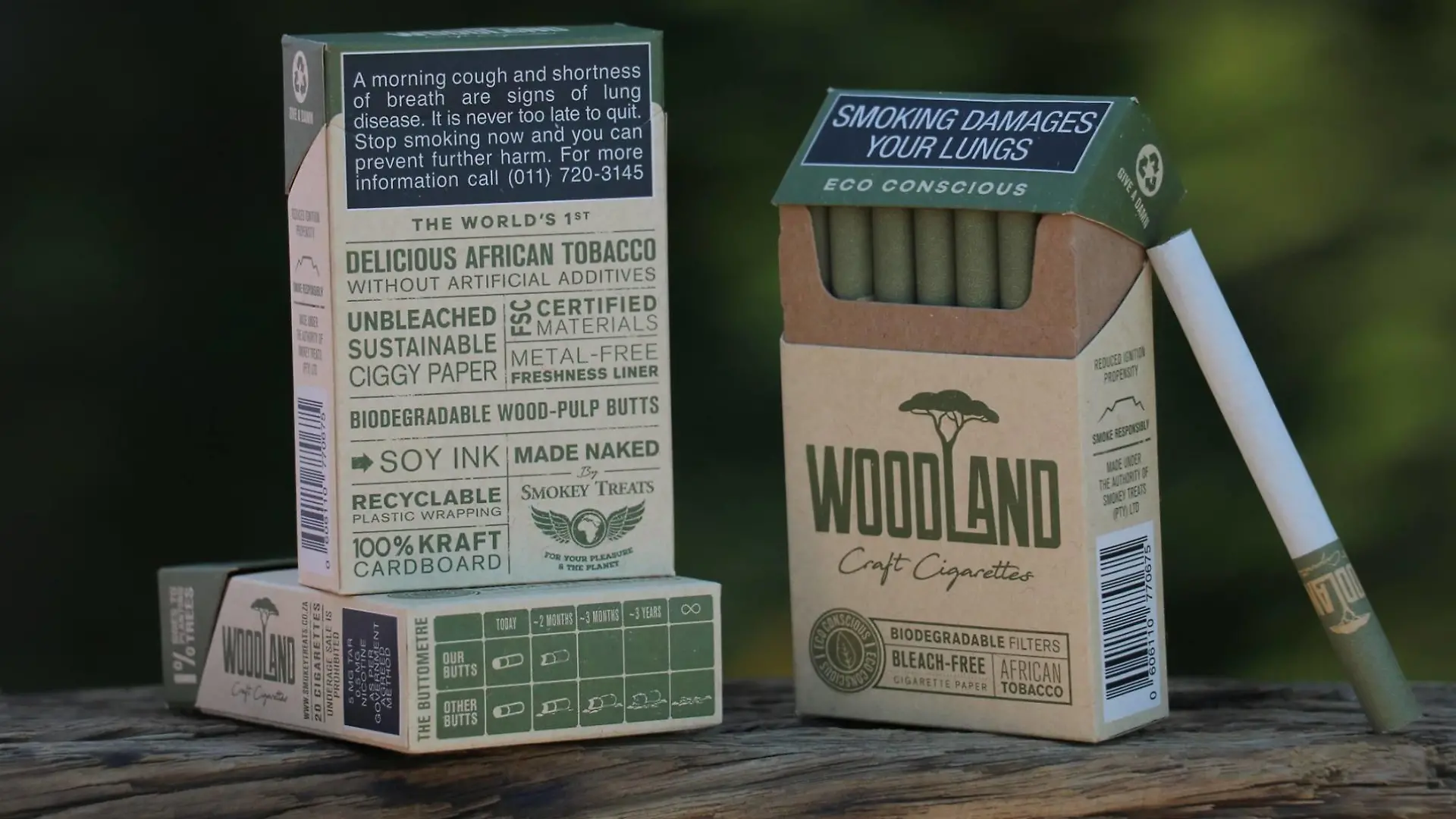 biologisch abbaubare Zigaretten von „Smokey Treats"